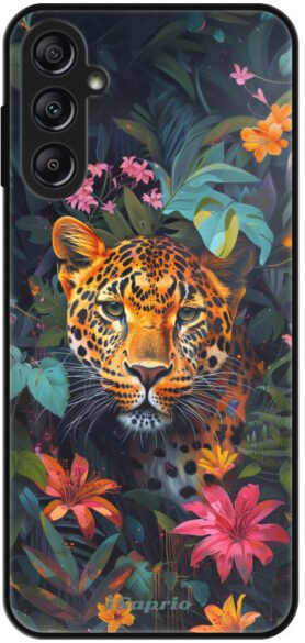 iSaprio Lesklé pouzdro Flower Jaguar - Samsung Galaxy A14 / A14 5G