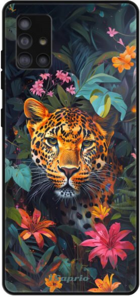 iSaprio Lesklé pouzdro Flower Jaguar - Samsung Galaxy A51