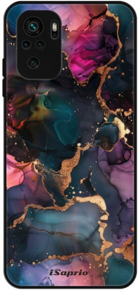 iSaprio Lesklé pouzdro Dark Marble 10 - Xiaomi Redmi Note 10 / Note 10S