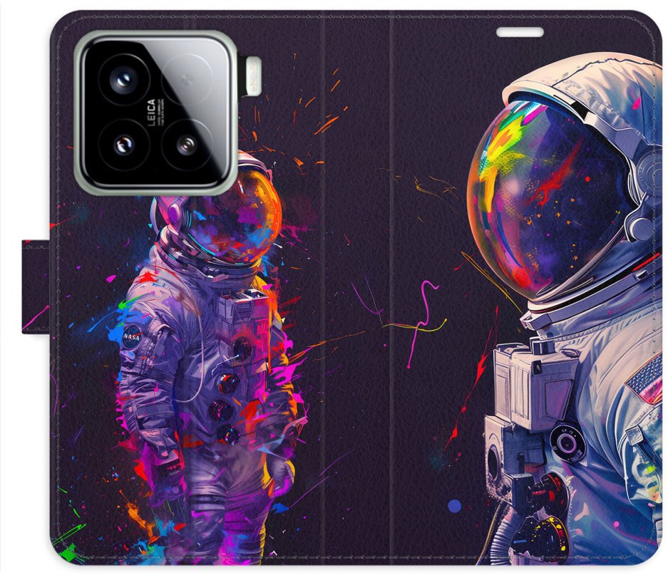 iSaprio Flip pouzdro Neon Astronaut 02 pro Xiaomi 15