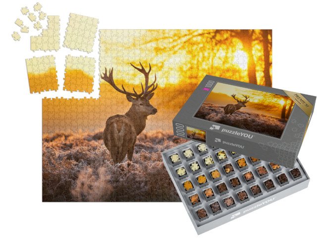 SMART SORTED® | Puzzle 1000 dílků „Jelen v ranním slunci“