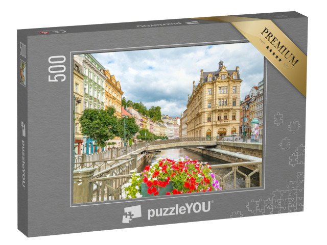 puzzle 500 dílků „Karlovy Vary: světoznámé město s minerálními prameny“