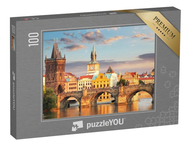 puzzle 100 dílků „Karlův most, Praha, Česká republika“
