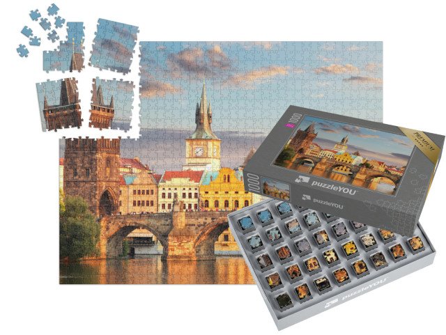 SMART SORTED® | Puzzle 1000 dílků „Karlův most, Praha, Česká republika“