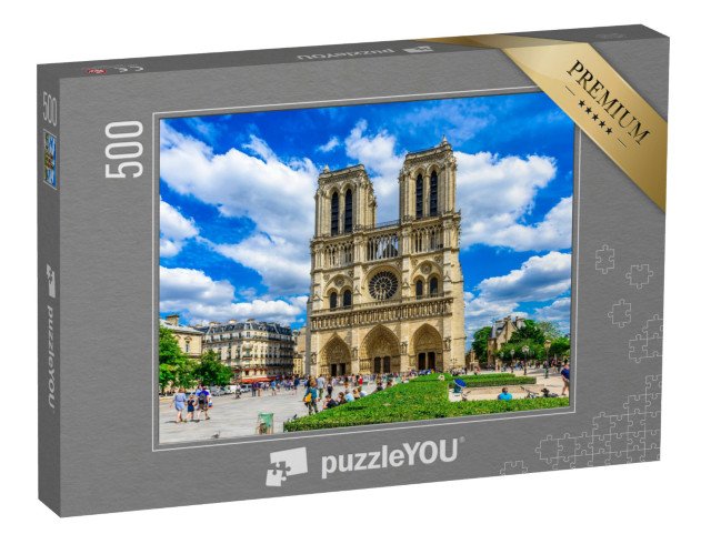 puzzle 500 dílků „Katedrála Notre Dame de Paris v Paříži, Francie“