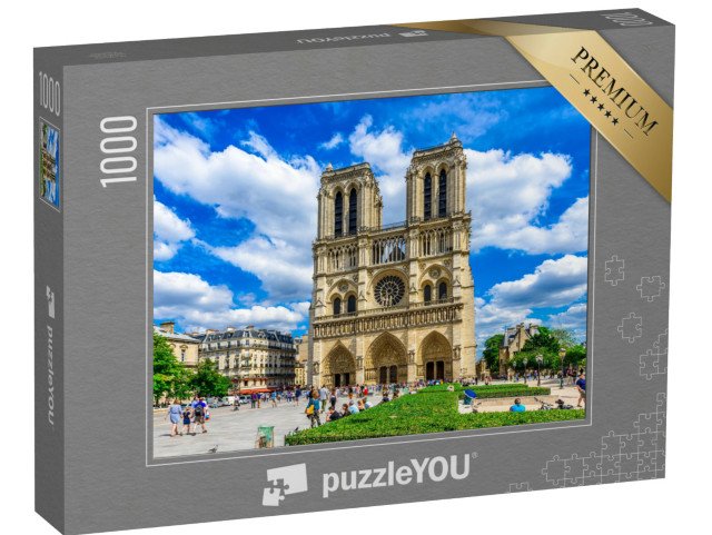 puzzle 1000 dílků „Katedrála Notre Dame de Paris v Paříži, Francie“