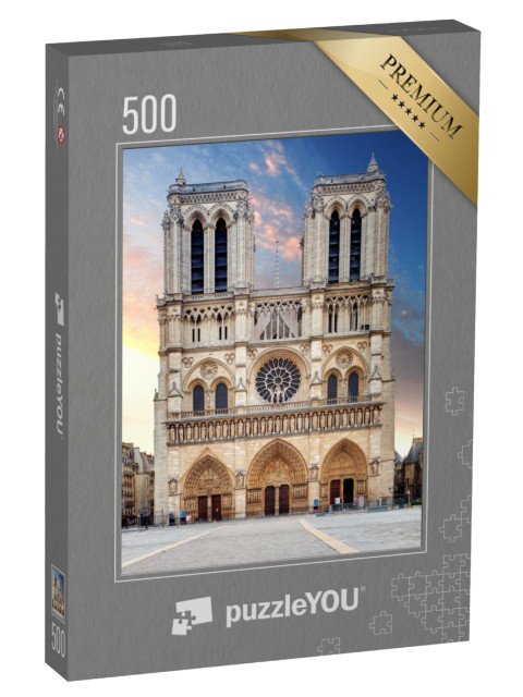 puzzle 500 dílků „Katedrála Notre Dame, Paříž, Francie“