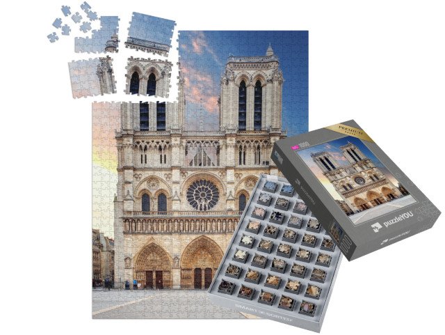 SMART SORTED® | Puzzle 1000 dílků „Katedrála Notre Dame, Paříž, Francie“
