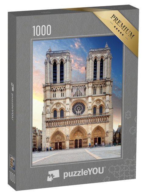 puzzle „Katedrála Notre Dame, Paříž, Francie“