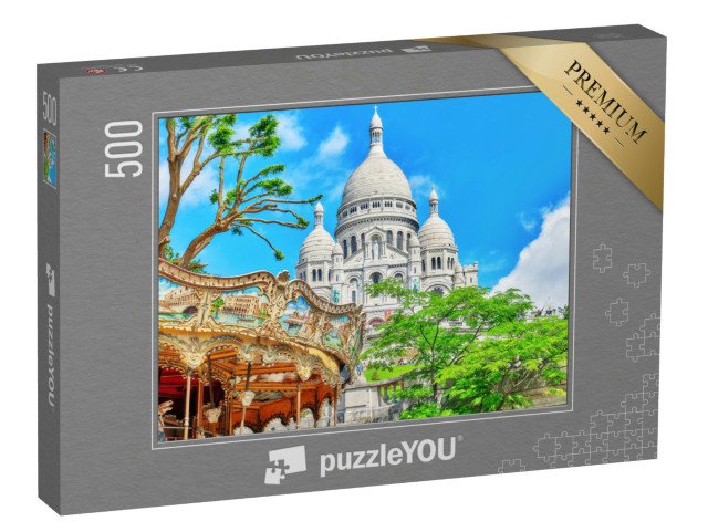 puzzle 500 dílků „Katedrála Sacre Coeur na pahorku Montmartre, Paříž, Francie“