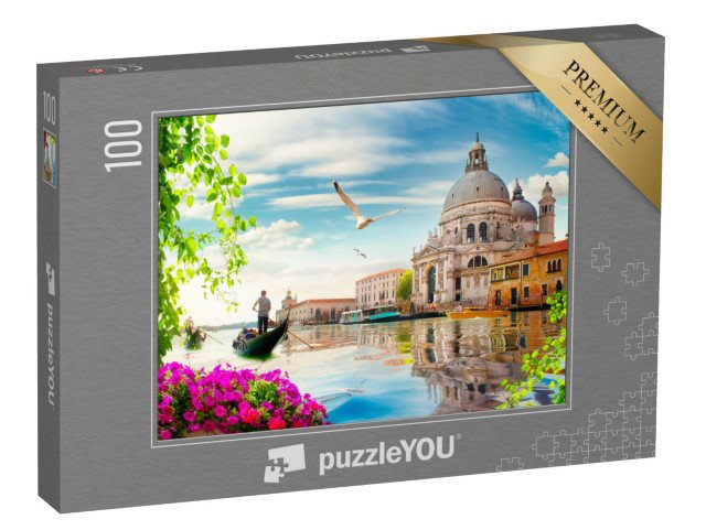 puzzle 100 dílků „Katedrála Santa Maria della Salute v Benátkách, Itálie“
