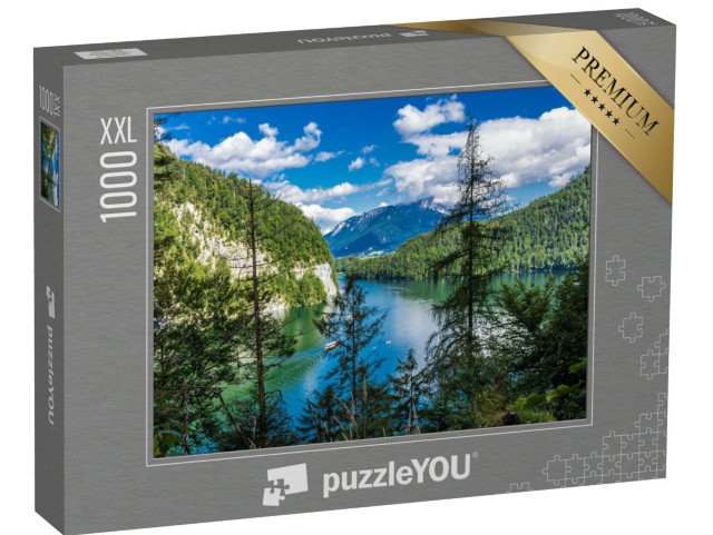 puzzle 1000 dílků XXL „Königssee, Berchtesgaden, Bavorsko, Německo“