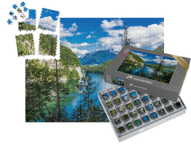 SMART SORTED® | Puzzle 1000 dílků „Königssee, Berchtesgaden, Bavorsko, Německo“
