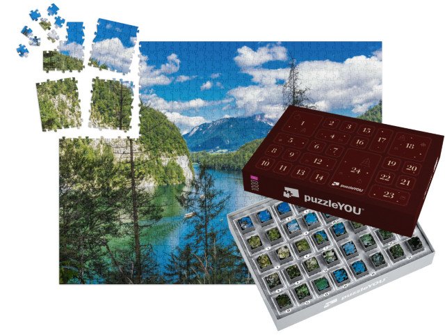 Adventní kalendář „Königssee, Berchtesgaden, Bavorsko, Německo“