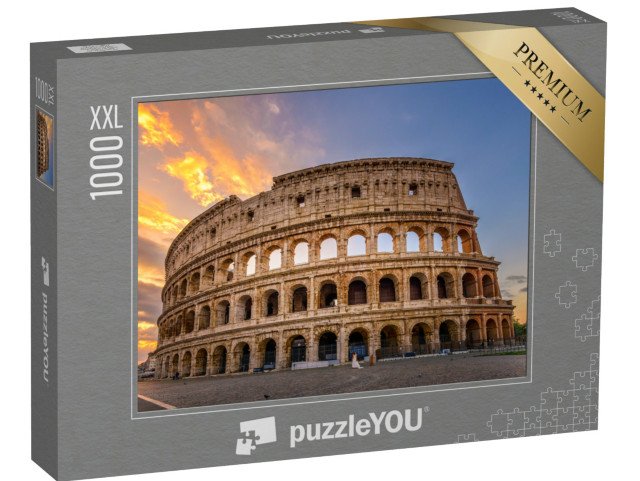 puzzle 1000 dílků XXL „Koloseum při východu slunce, Řím, Itálie“