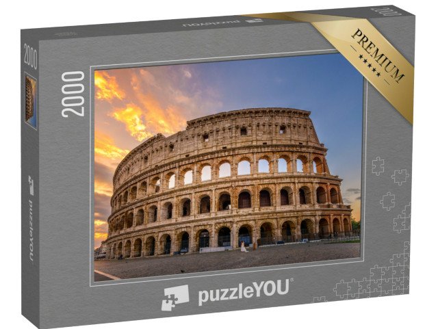 puzzle 2000 dílků „Koloseum při východu slunce, Řím, Itálie“