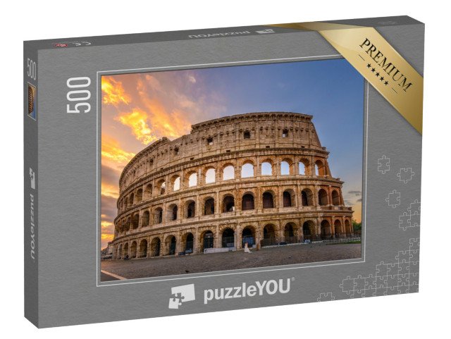 puzzle 500 dílků „Koloseum při východu slunce, Řím, Itálie“