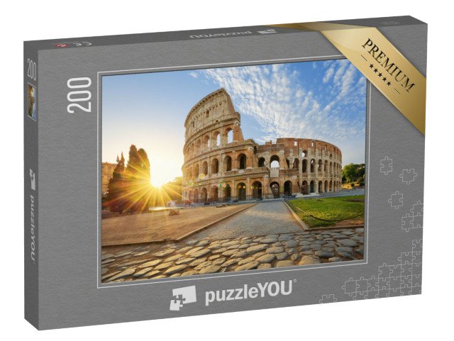 puzzle 200 dílků „Koloseum v ranním slunci, Řím, Itálie“