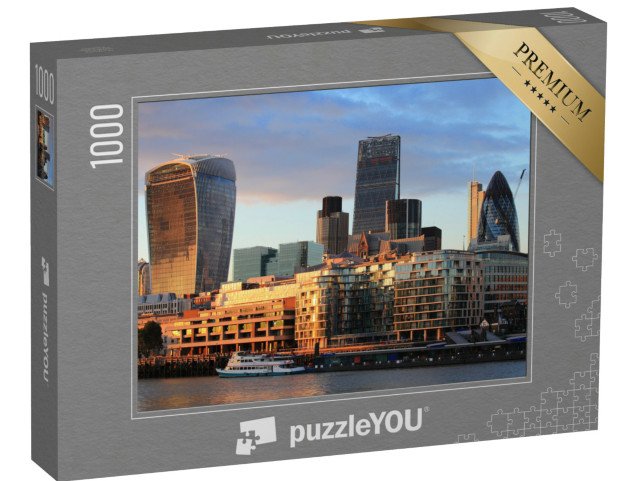 puzzle 1000 dílků „Krajina Londýna za soumraku, Anglie“