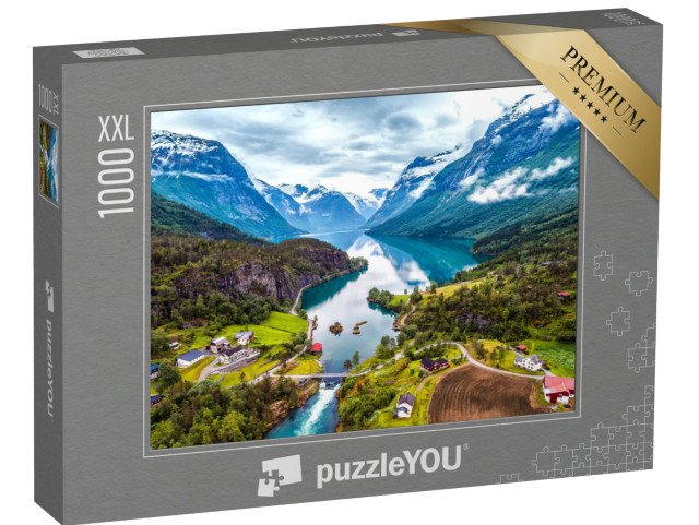 puzzle 1000 dílků XXL „Krásná příroda, Norsko“