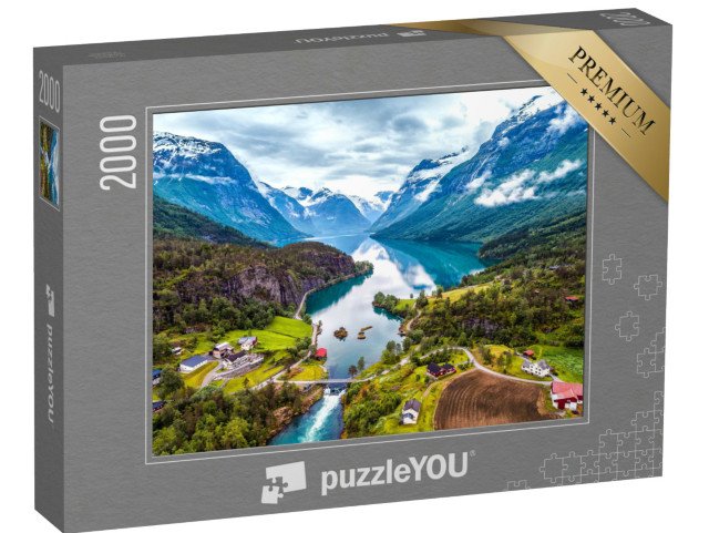 puzzle 2000 dílků „Krásná příroda, Norsko“