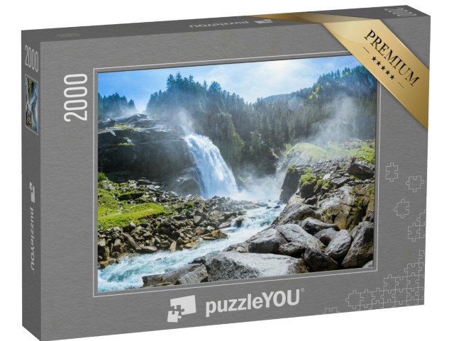 puzzle 2000 dílků „Krimmlské vodopády, Národní park Vysoké Taury, Salcbursko, Rakousko“