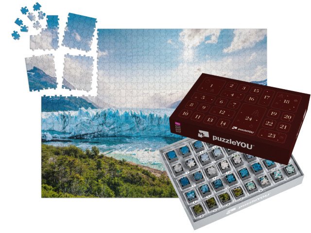 Adventní kalendář „Led na ledovci Perito Moreno, Patagonie, Argentina“