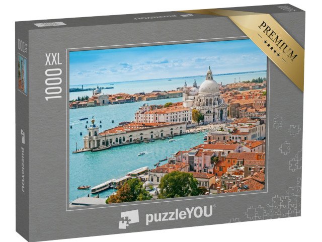puzzle 1000 dílků XXL „Letecký pohled na baziliku Santa Maria della Salute v Benátkách, Itálie“