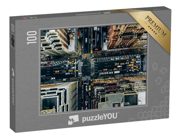 puzzle 100 dílků „Letecký pohled na centrum New Yorku, USA“