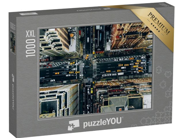 puzzle 1000 dílků XXL „Letecký pohled na centrum New Yorku, USA“