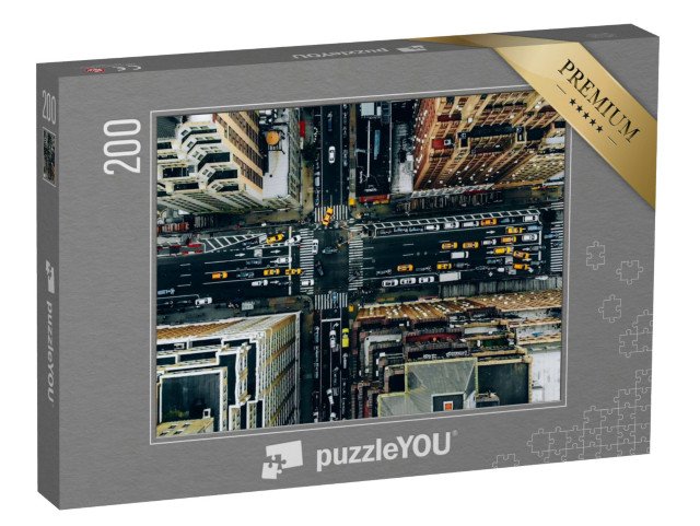 puzzle 200 dílků „Letecký pohled na centrum New Yorku, USA“
