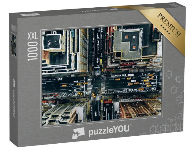 puzzle 1000 dílků XXL „Letecký pohled na centrum New Yorku, USA“