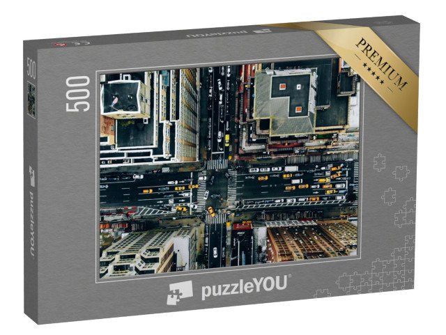 puzzle 500 dílků „Letecký pohled na centrum New Yorku, USA“