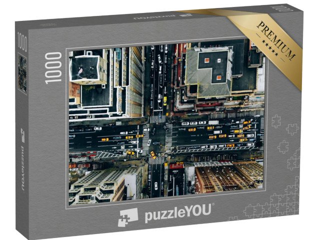 puzzle 1000 dílků „Letecký pohled na centrum New Yorku, USA“