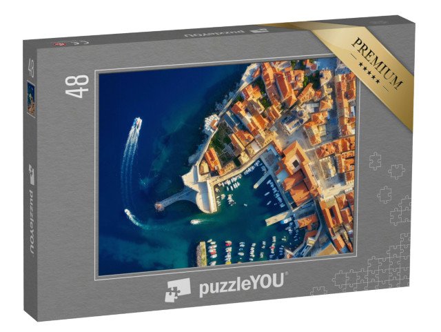 puzzle 48 dílků „Letecký pohled na Dubrovník, Chorvatsko“