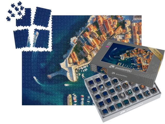 SMART SORTED® | Puzzle 1000 dílků „Letecký pohled na Dubrovník, Chorvatsko“