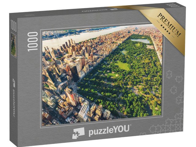 puzzle 1000 dílků „Letecký pohled na Manhattan, New York, USA“