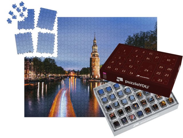Adventní kalendář „Letní noc v Amsterdamu, Holandsko“