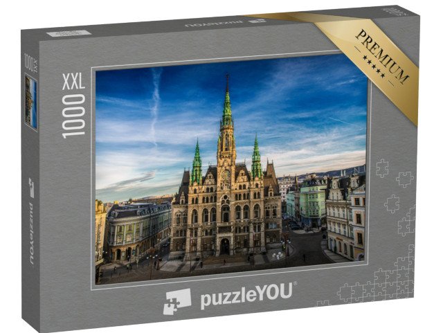 puzzle 1000 dílků XXL „Liberecká radnice, Liberec, Česká republika“