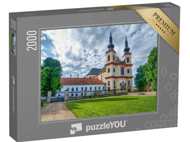 puzzle 2000 dílků „Litomyšl: Pohled na kostel u zámku, Česká republika“