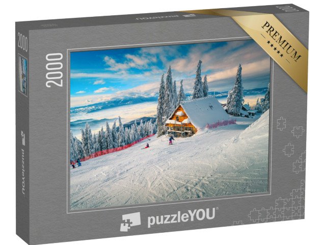 puzzle 2000 dílků „Lyžařské středisko Poiana Brasov, Rumunsko“