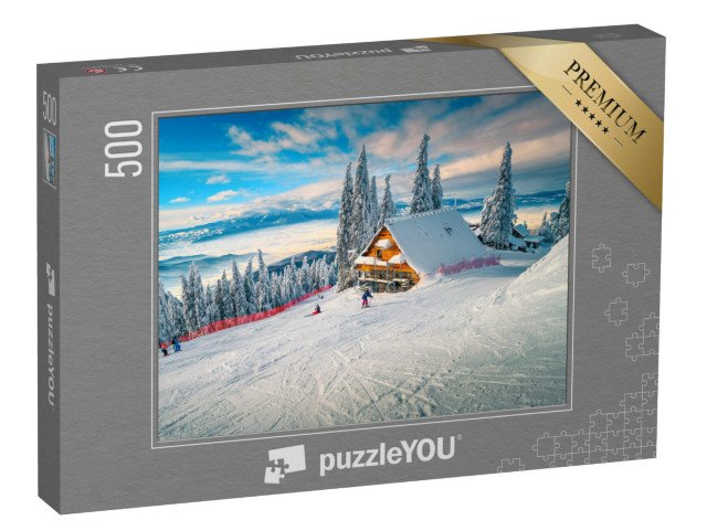 puzzle 500 dílků „Lyžařské středisko Poiana Brasov, Rumunsko“