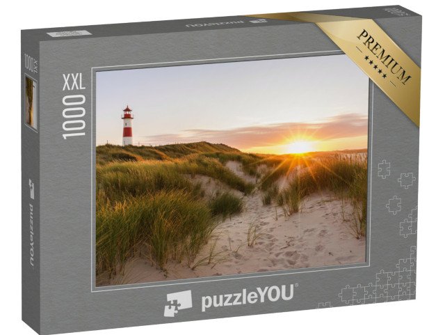 puzzle 1000 dílků XXL „Maják na ostrově Sylt, Šlesvicko-Holštýnsko, Německo“