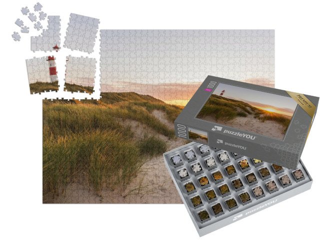 SMART SORTED® | Puzzle 1000 dílků „Maják na ostrově Sylt, Šlesvicko-Holštýnsko, Německo“