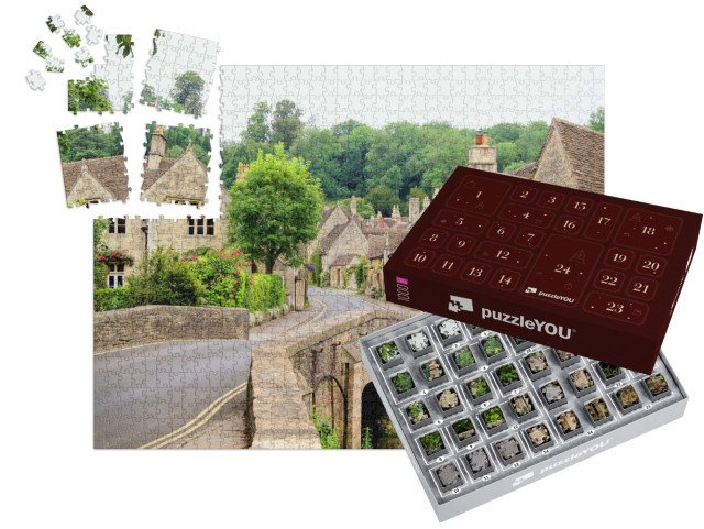 Adventní kalendář „Malebná cotswoldská vesnice Castle Combe, Anglie“