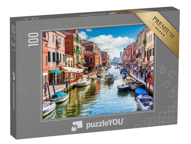 puzzle 100 dílků „Malebný ostrov Murano v Benátkách, Itálie“