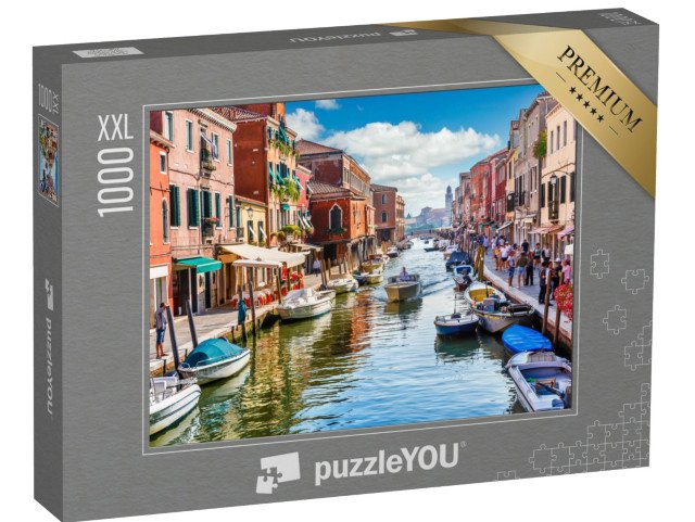 puzzle 1000 dílků XXL „Malebný ostrov Murano v Benátkách, Itálie“