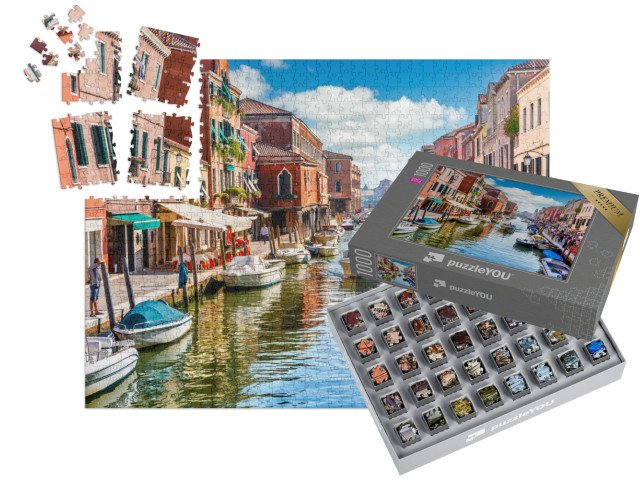 SMART SORTED® | Puzzle 1000 dílků „Malebný ostrov Murano v Benátkách, Itálie“