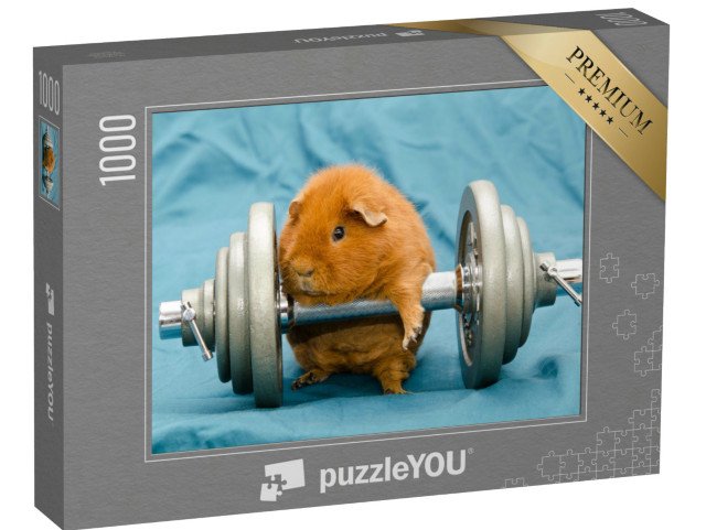 puzzle 1000 dílků „Malinké morče na obří čince“