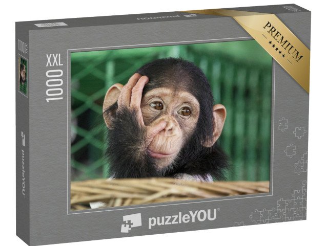 puzzle 1000 dílků XXL „Malý šimpanz“